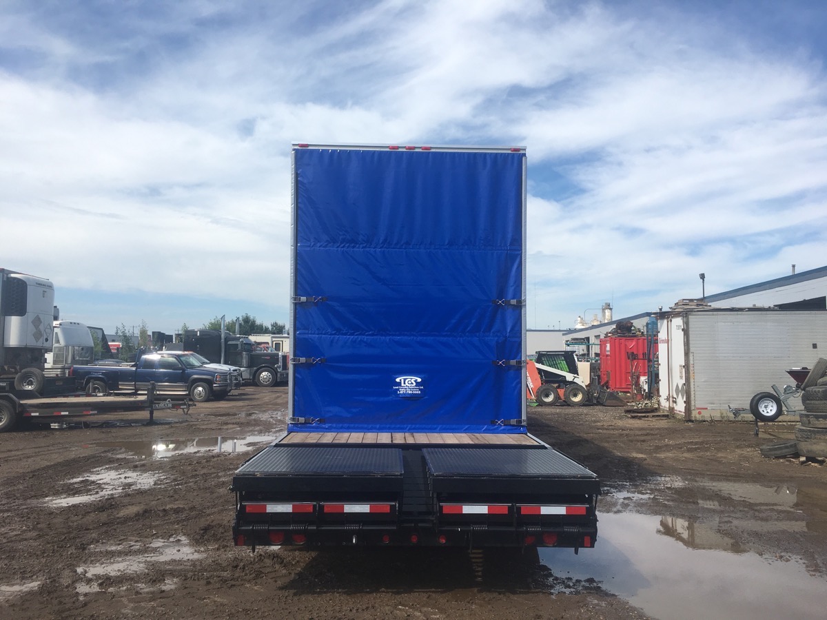 Curtain Side Tarp Install in Edmonton, Alberta by Maverick Trailer Repair